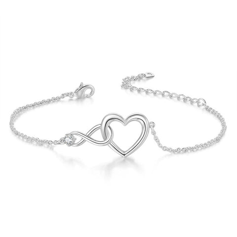 Heart-shape Bracelet Fashion Jewelry Versatile Love Bracelet Gift For Girlfriend Valentine's Day Rimantojewelry