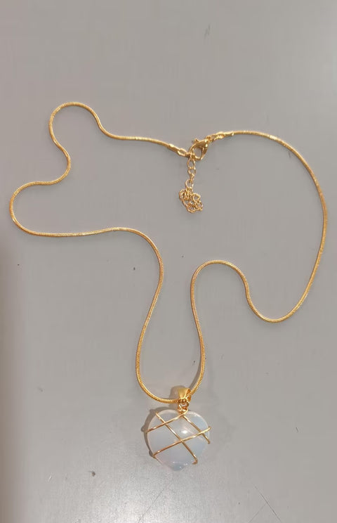 Fashion Moonstone Necklace For Cartoon Princess Love Girl Necklace Novelty Jewelry Rimantojewelry