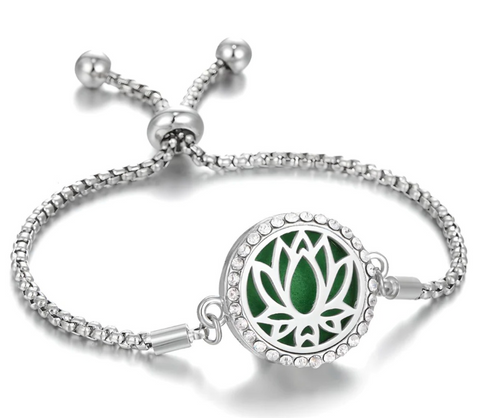 Hollow Stainless Steel Adjustable Aromatherapy Bracelet Jewelry Rimantojewelry