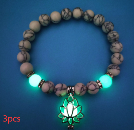 Energy Luminous Lotus Natural Stone Bracelet Rimantojewelry
