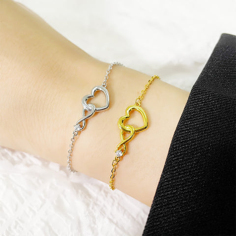Heart-shape Bracelet Fashion Jewelry Versatile Love Bracelet Gift For Girlfriend Valentine's Day Rimantojewelry