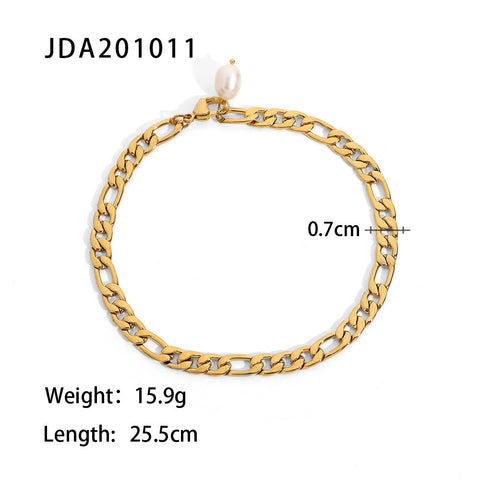 Retro 18K Gold Cross Fine Feet Chain anklet For Women Rimantojewelry