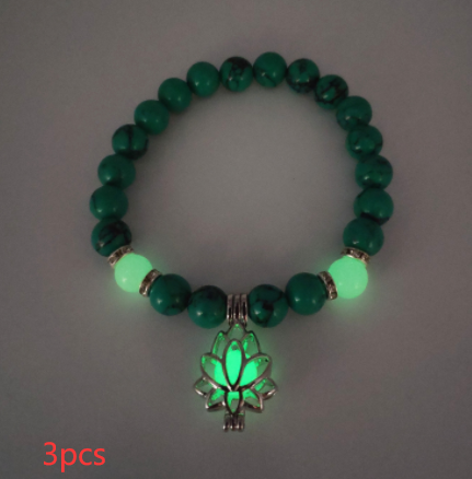Energy Luminous Lotus Natural Stone Bracelet Rimantojewelry