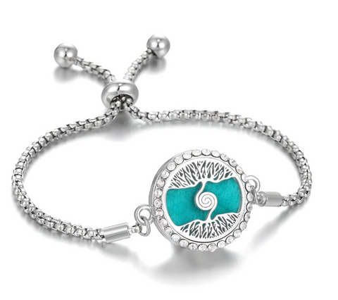 Hollow Stainless Steel Adjustable Aromatherapy Bracelet Jewelry Rimantojewelry