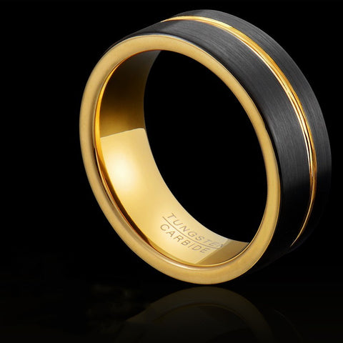Ring Tide Tungsten Gold Jewelry Ring Rimantojewelry
