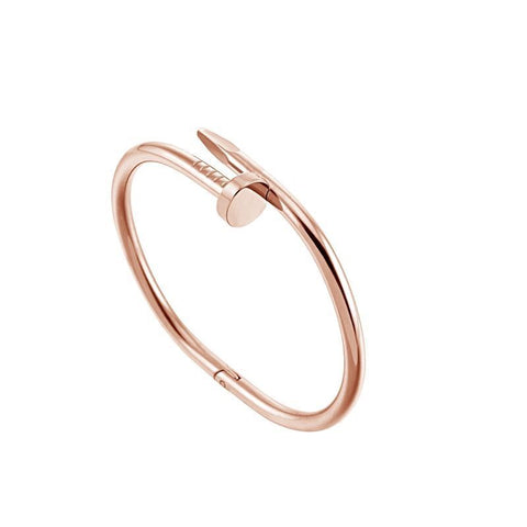 Nail Bracelet Plating 18K Rose Gold Bracelet Rimantojewelry