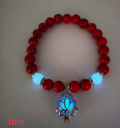 Energy Luminous Lotus Natural Stone Bracelet Rimantojewelry