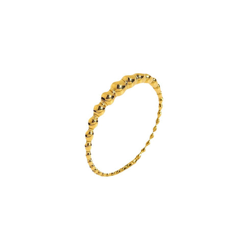 European And American INS Style Chic Small Dot Mini Ring 18K Gold Plating Rimantojewelry